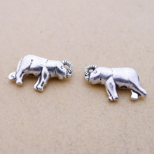 

A5519 Ancient Silver 50/ Package Alloy Elephant Ornaments Parts Diy Ornaments Parts 2 g