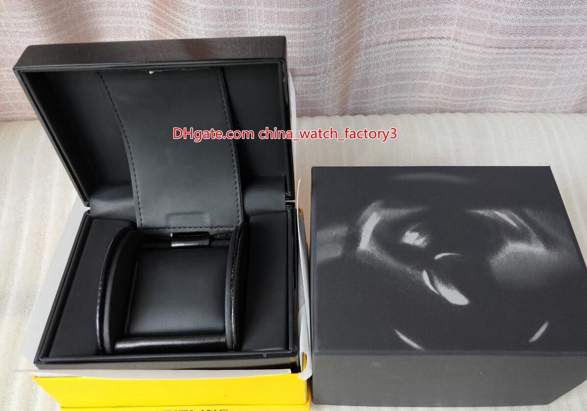 

Hot Selling High Quality Yellow Classic 1884 Watch Original Box Papers Wood Leather Boxes Handbag For SuperAvenger SuperOcean 7750 Watches, Black;blue
