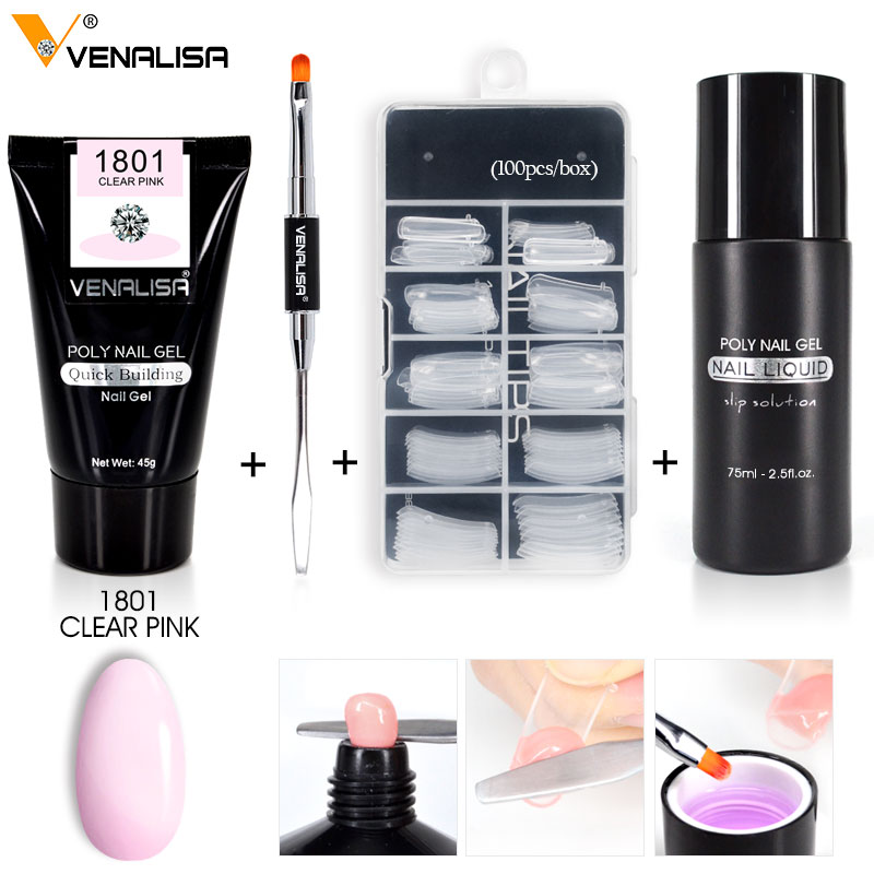 

nail art transparent clear camouflage color fibre glass hard jelly quick building nail extend gum acrylic, 86110