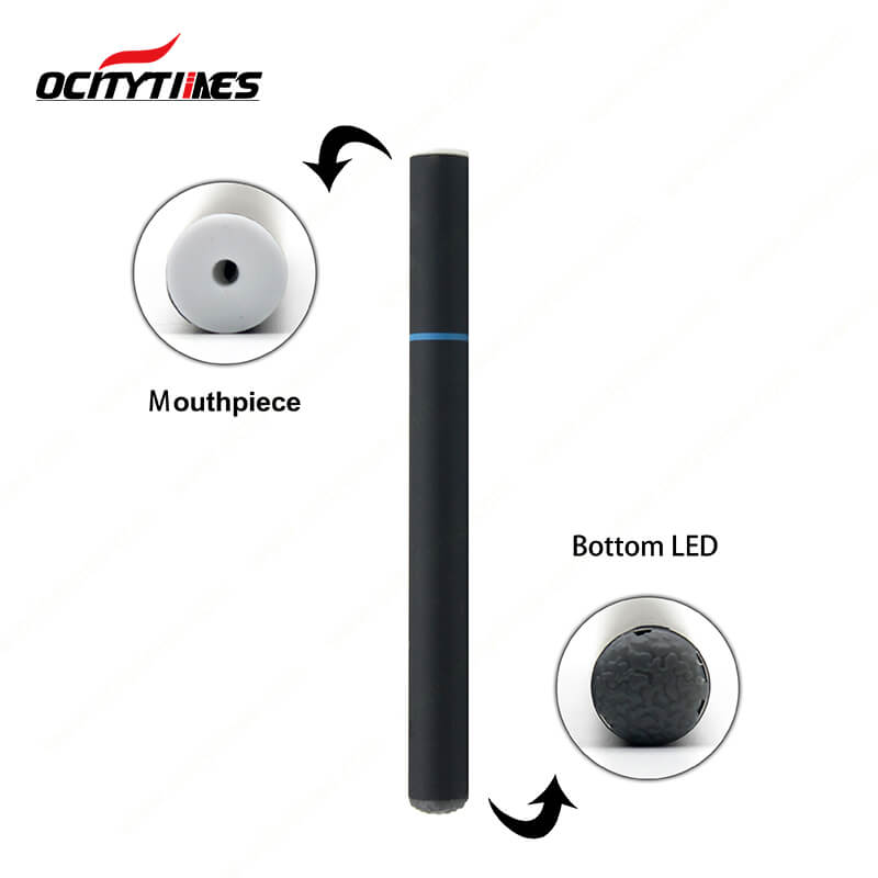 

Ocitytimes 300 puffs/500 puffs disposable vapor electronic cigarette with colorful 170mah disposable oil pen 300 puffs