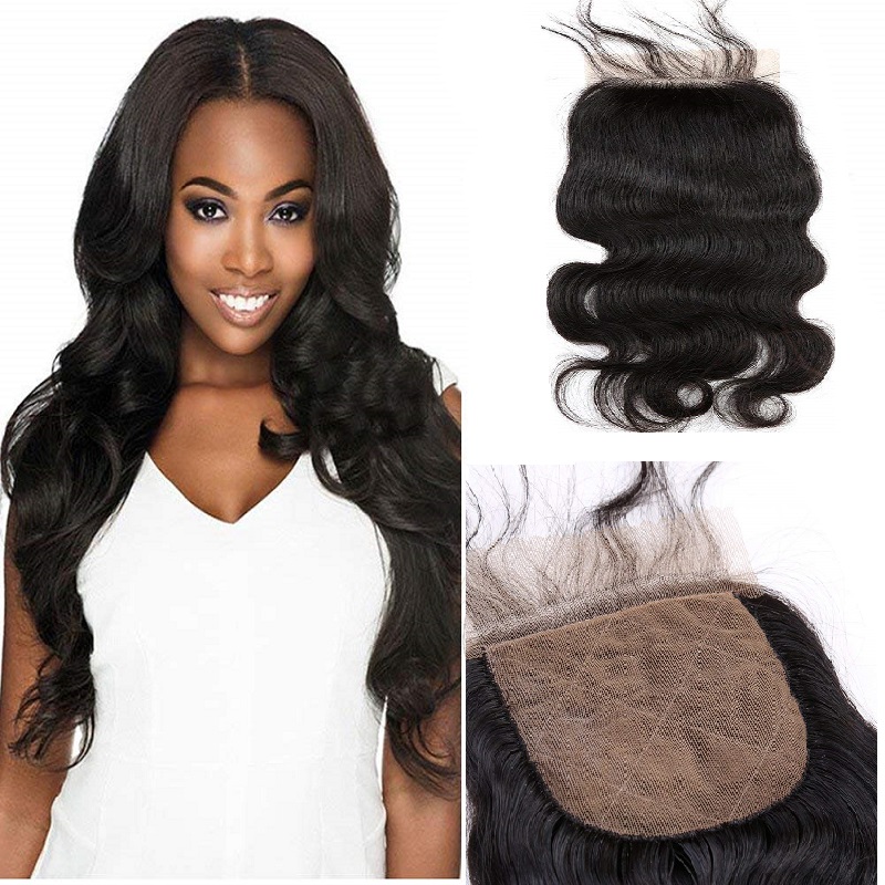

top lace closure brazilian human hair closure silk base closures free part body wave 8 18 hair pieces natural color dyeable greatremy