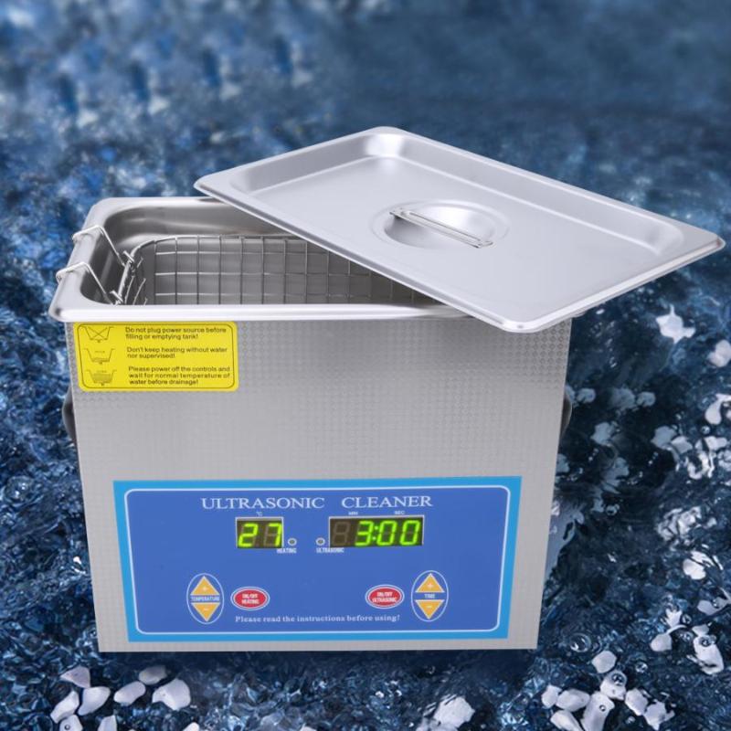 

4.5L Ultrasonic Cleaner Stainless Steel Digital Timing Heating Lab Cleaning Machine Heated Timer Cleaning 240HTD