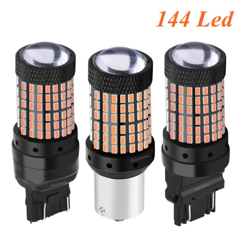 

1156 BA15S P21W 1157 BAY15D P21/5W 3157 3156 T20 7443 W21/5W 7440 W21W BAU15S 144 Led Bulb Car Brake Light Auto Reverse Lamp, As pic