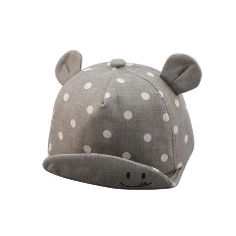 

Newborn baby hat cotton cute polka dot sun hat mesh breathable baseball cap newborn photography prop gift, 09