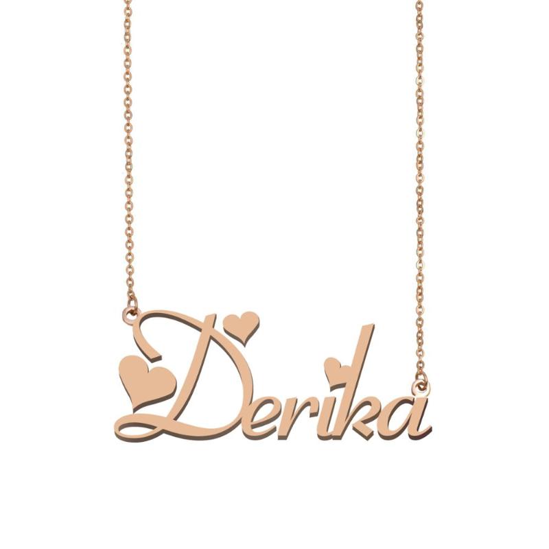 

Derika Name Necklace , Custom Name Necklace for Women Girls Best Friends Birthday Wedding Christmas Mother Days Gift