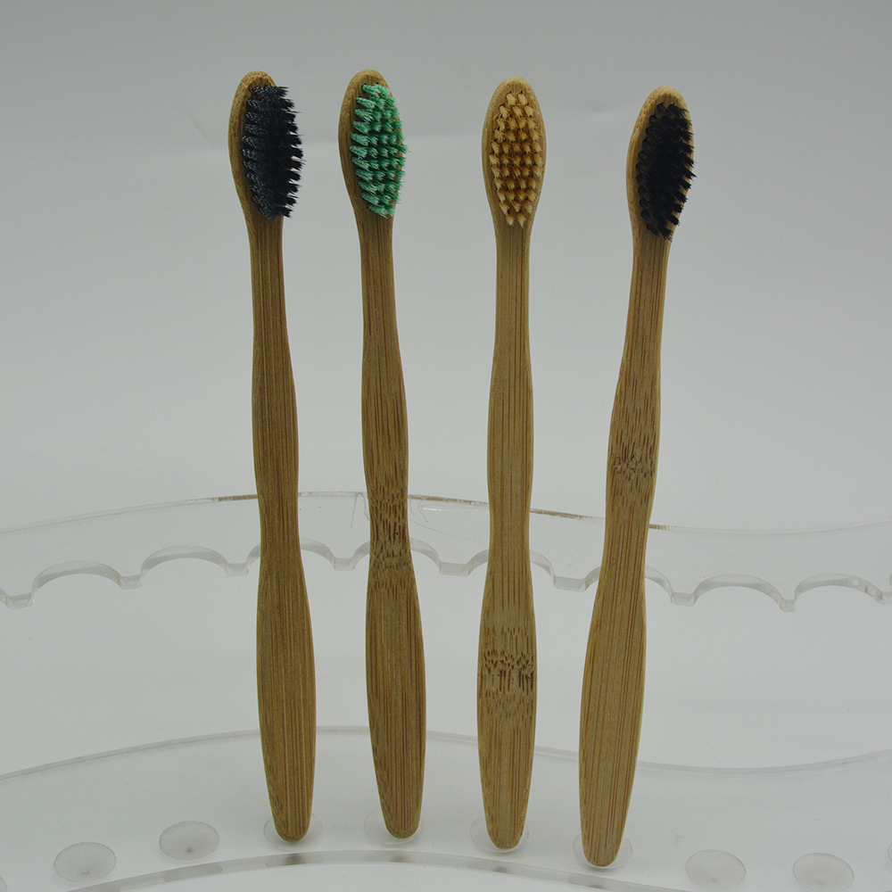 

New designer adult environmentally friendly bamboo toothbrush degradable soft bristles comfortable handle