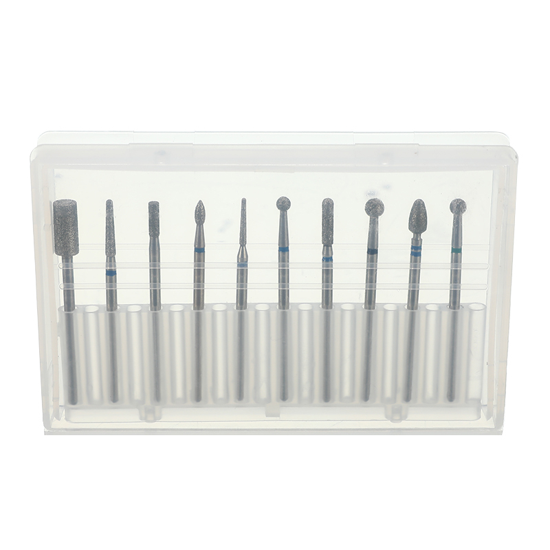 

10pcs/Box Nail Art Grinding Electric Manicure Drill Bits Machine Diamond Bit Gel Polish Cuticle Removal Brush Mill Kit