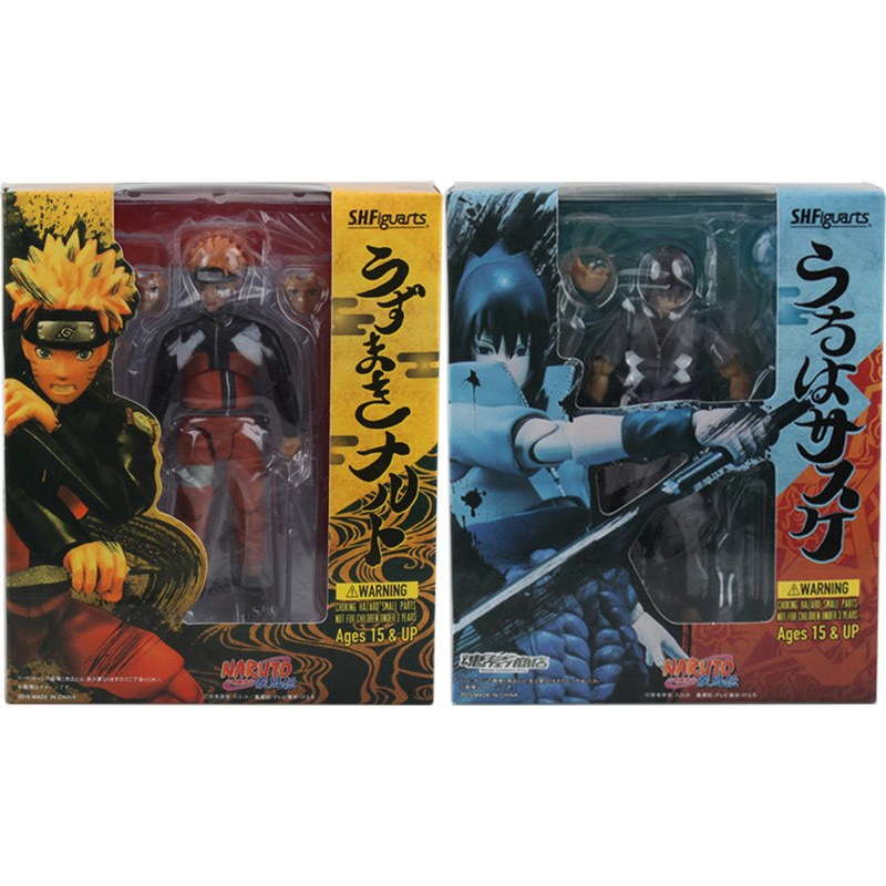 

15cm Naruto Figure SHF Naruto Shippuden Uzumaki Naruto / Uchiha Sasuke Collectible Action Figures Toy Y200421