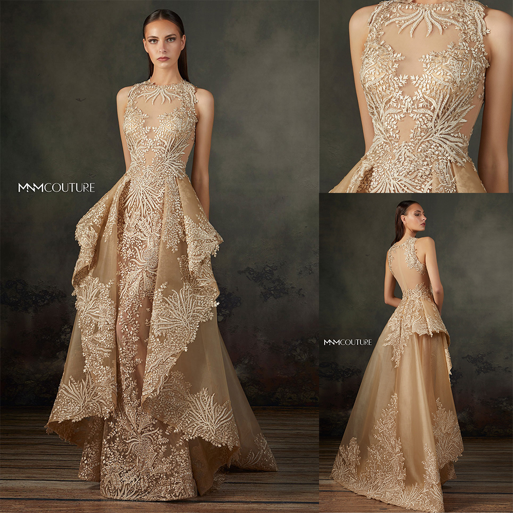 

Newest A Line Prom Dress Sleeveless Spaghetti Applique Tiers Plus Size Tulle Lace Party Dress Sweep Train robes de soirée, Ivory