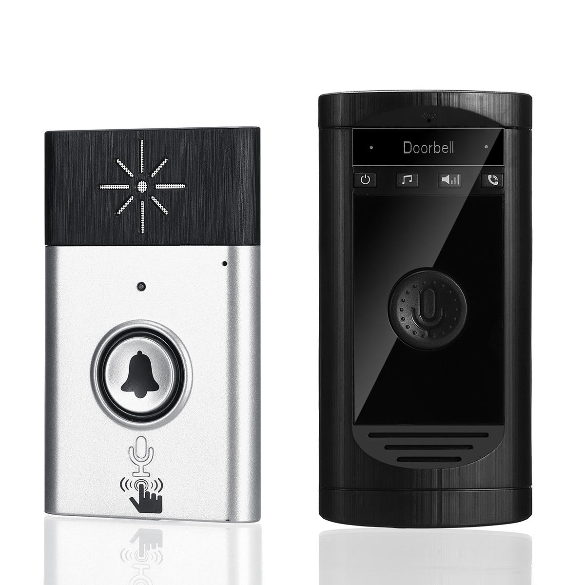 

H6S Wireless Voice Intercom Doorbell Two-way Interphone 200m Distance LED Indicator - Silver