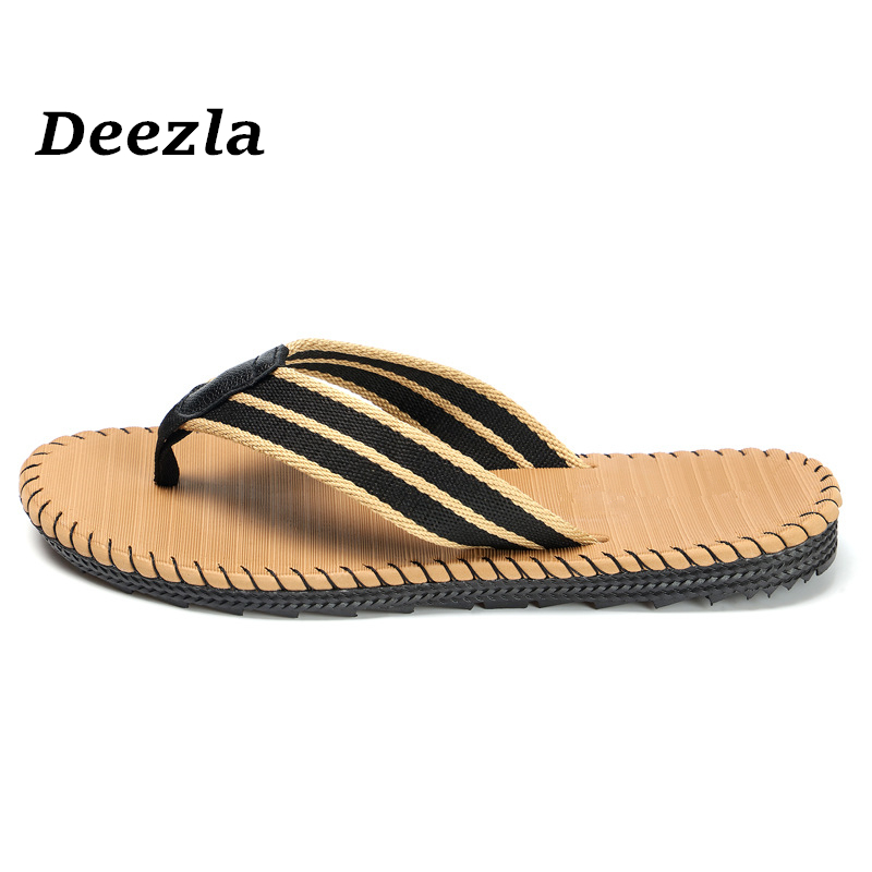 

Slippers men Summer 2020 Outdoor Beach men's Slippers flat Casual Men's Sandals Comfortable Clip Toe Drag Shoes flip flops, Black