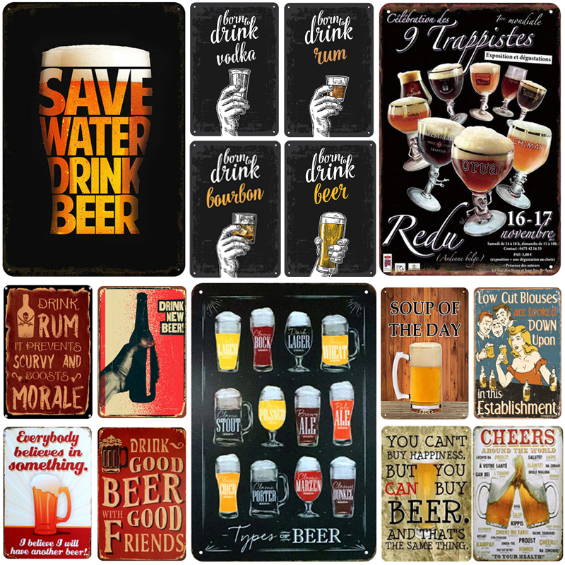 Compre Placa De Cerveza Metal Vintage Tin Sign Pin Up Shabby Chic Decoracion Metal Signos Vintage Bar Decoracion Metal Cartel Pub Pared Arte Figura Placa A 1 02 Del Boxx Dhgate Com
