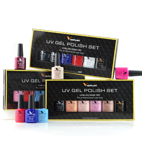 

6 pcs/Set Nail art soak off nail polish set uv led color gel polish TOPCOAT manicure wholesale NAIL GEL BASE