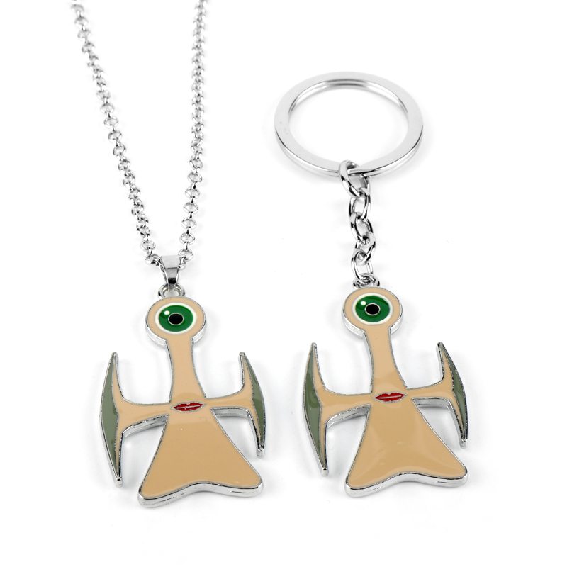

1 PC Anime Kiseiju Parasyte Migi Statement Necklace Pendant Metal Keyring Key Chains For Men Women Gifts Cosplay