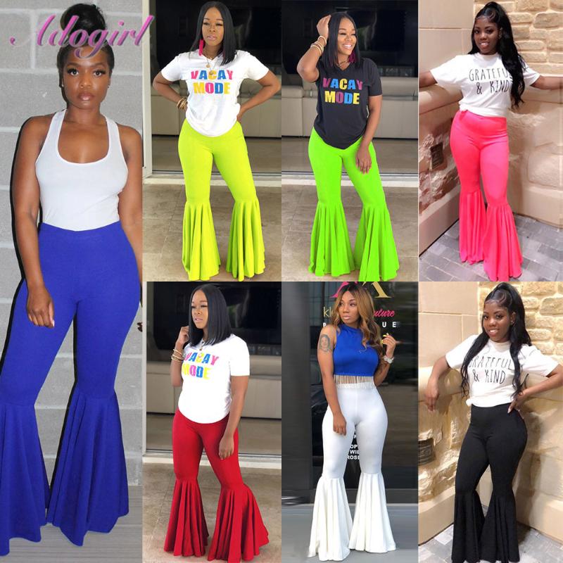 

women flare pants, Green