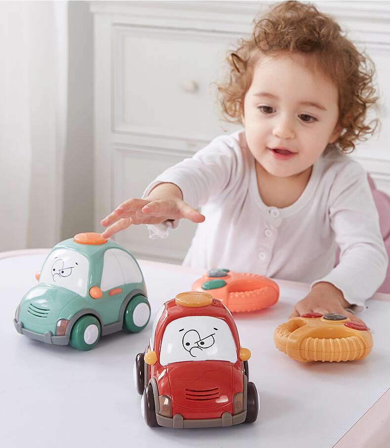 

Children's remote control car wireless boy racing electric baby sound and light educational children's toy car