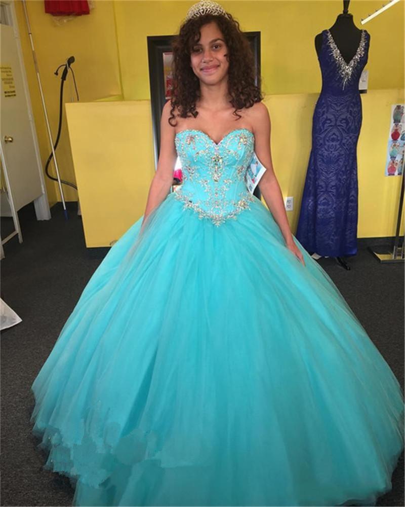 

Graceful Quinceanera Dresses Ball Gown Sweetheart Tulle Flower Pattern Sleeveless Sweet 16 Girls Formal Occasion Evening Prom Dress A98, Same as picture