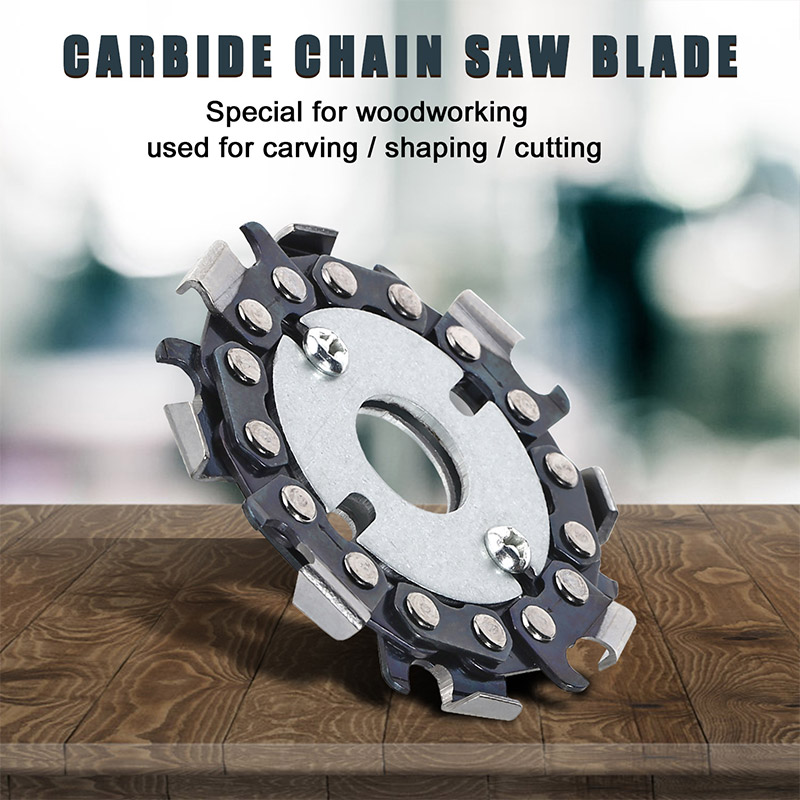 

2.5 Inch 8 Teeth Grinder Chain Disc Wood Carving Tool Saw Blades Slotted Saw Blades for Wood Cutting _WK