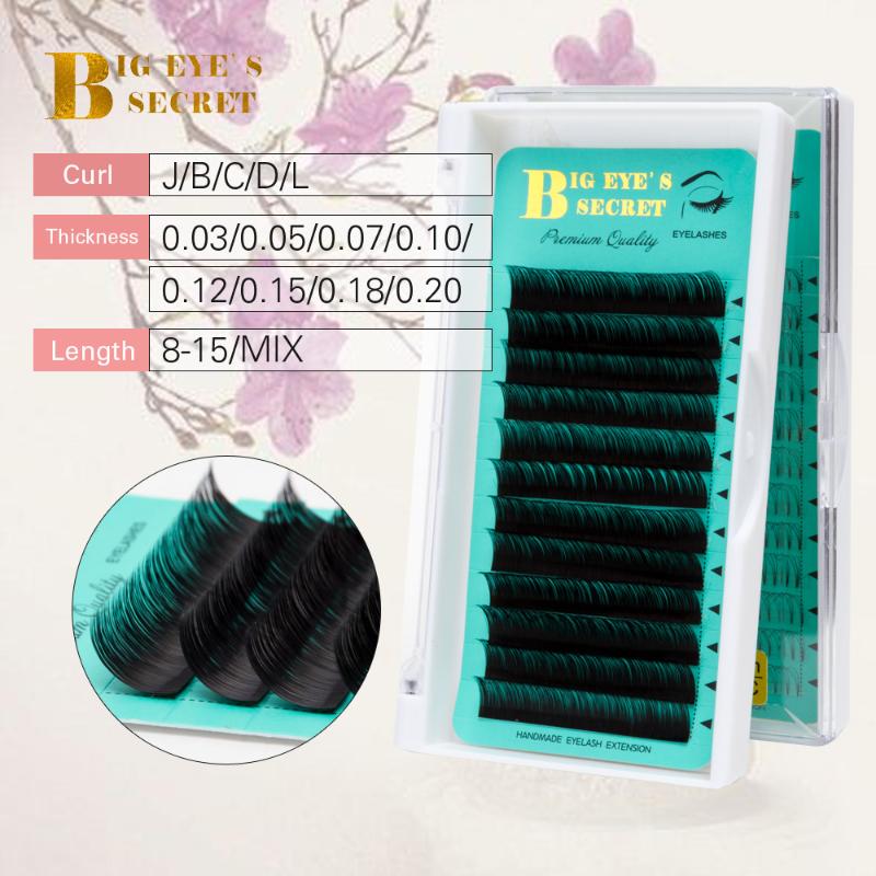 

Big eye's secret Individual Eyelash Extension Silk Lashes Russian Volume Classic Eyelash Extensions