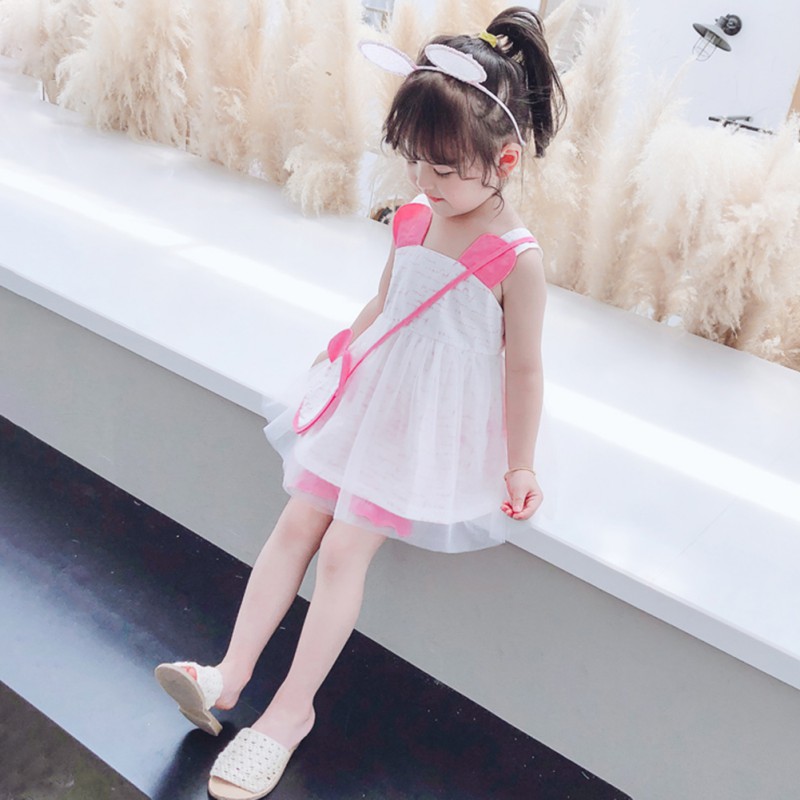 

High Quality Lovely Girls' Sweet Summer Casual and Refreshing Gauze Top Shorts Bags, Black