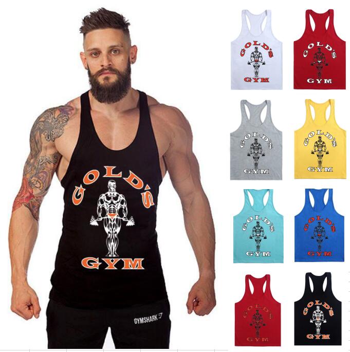 

DIRUIJIE 1400# 30Colour M-XXL Men's Golds Gym Muscle Joe Stringer Tank Top Mens Vest Bodybuilding Crossfit Singlet, White+red