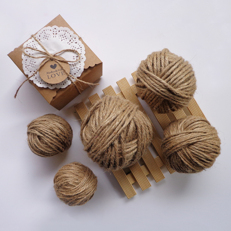 Natural Jute Twine Arts Crafts,Wedding Christmas Gift Tag Package Decor Hemp Yarn String for Gardening Applications Decoration,300 Feet. 1 x Jute Twine