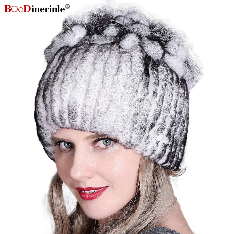 

's Hair Weave Women Hats Warm Thickening Fur Hat Woman Colorful Knitting Hats Winter 2019 Hedging Cap BOoDinerinle, Color 4
