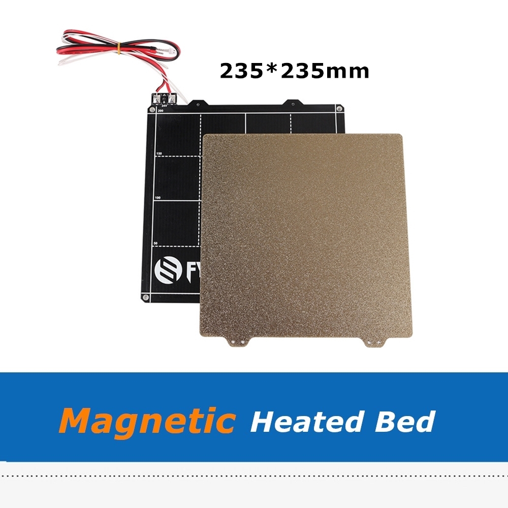 

24V 235*235mm Magnetic Hotbed Heatbed + Steel PEI Powder Coated Build Platform Plate Sheet For Ender-3 3D Printer Parts