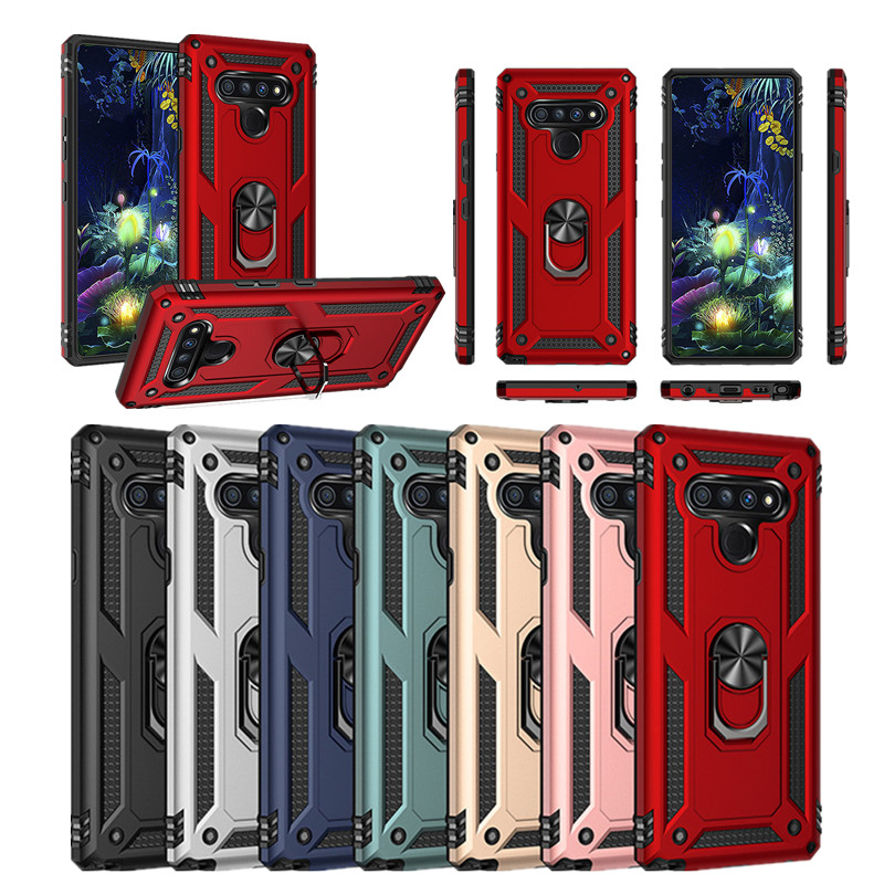 

For LG stylo 6 Case Heavy Duty Armor TPU PC Cases For LG K40 Aristo 4 Plus K50 K10 2018 LV3 stylo 5 Q60 K50S K51 Ring Stand Shockproof Cover, Gold