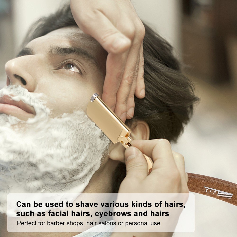 

Men's Manual Shaver Safety Razor Straight Edge Stainless Steel Barber Folding Hair Beard Moustache Shaving Knife