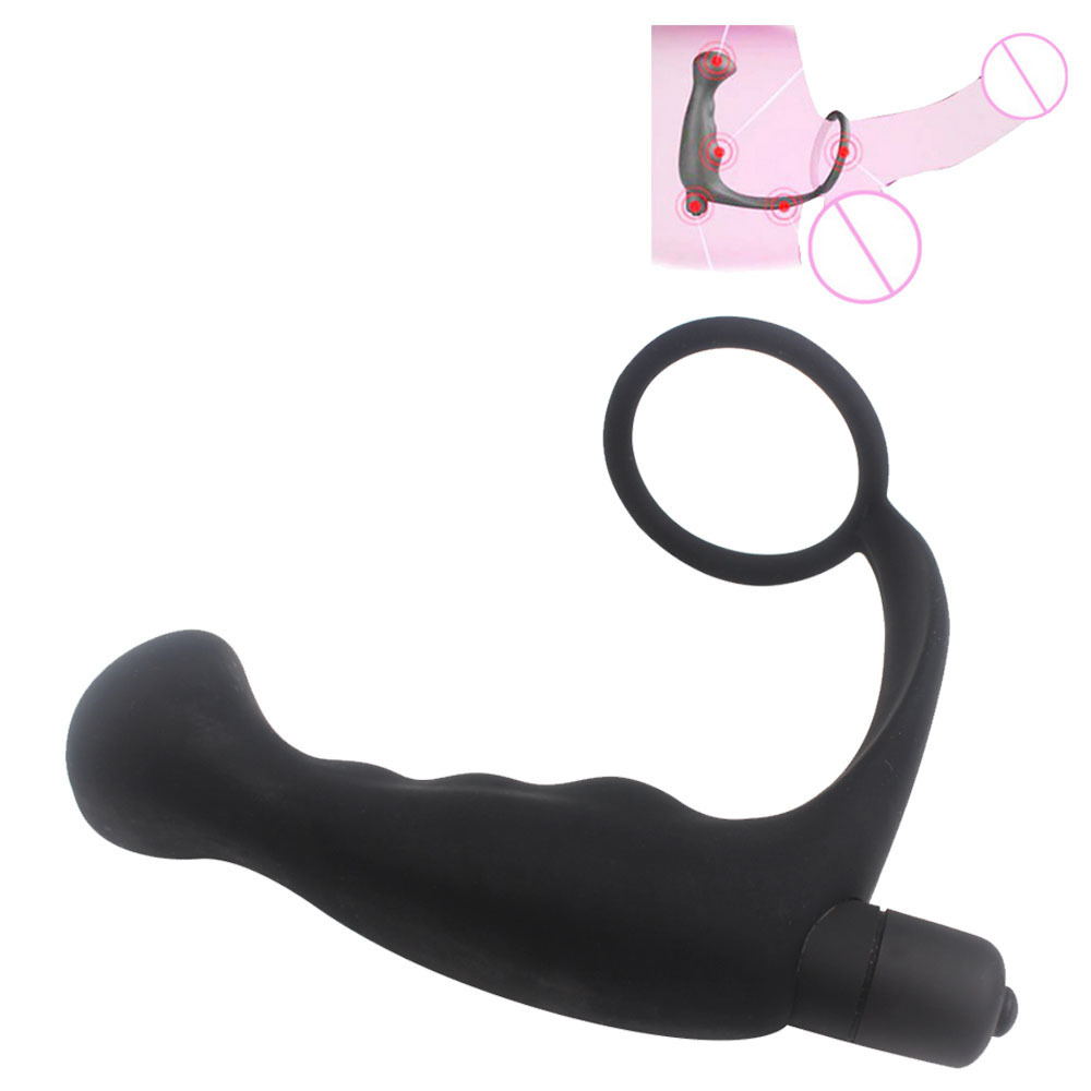 impermeable-macho-próstata-masajeador-anal-butt plug-cock-ring-p-point-men-sex-toy
