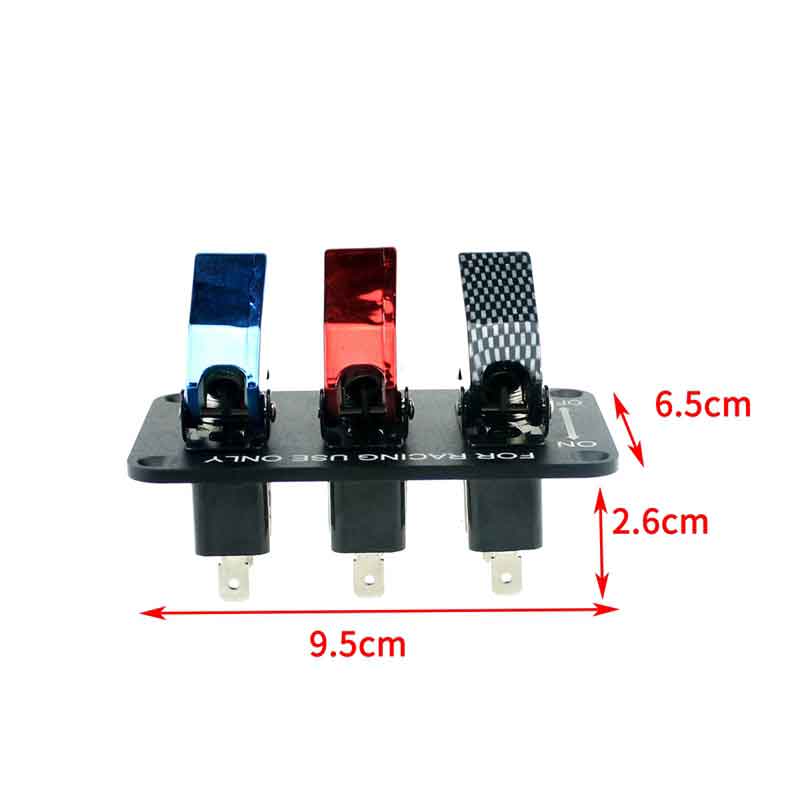 12V 3 Group Toggle Switch Panel for Racing Car Carbon Fiber & Red & Blue Racing Car Switch Panel Fiber & Red & Blue 12V 3 Group Toggle Switch Panel for Racing Car Carbon Fiber & Red & Blue Racing Car Switch Panel Fiber & Red & Blue