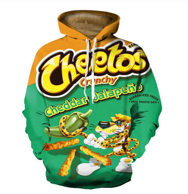 

Hot Fashion Men Hoodies Cheetos 3D HD Print Casual Fox Hoodies Sweatshirts Couple Tracksuits Women Hoodies LM023, Multicolor