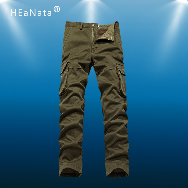 

Men's Cotton Cargo Pant Men Outdoor Sport Pants Windbreaker Overalls Men Loose jogging Tactical Pants Spring Autumn, Blue