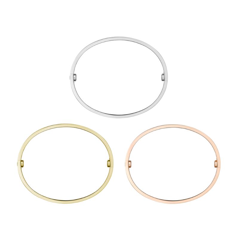 

Titanium Steel Customized Bangle & Bracelets Stone Classical Fashion Women Men Pulseira Gift Party