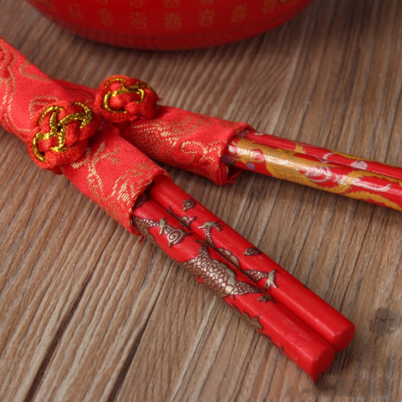 10 Pairs Classic Design Chinese Chopsticks Wedding Gift Present Dinner Set BI