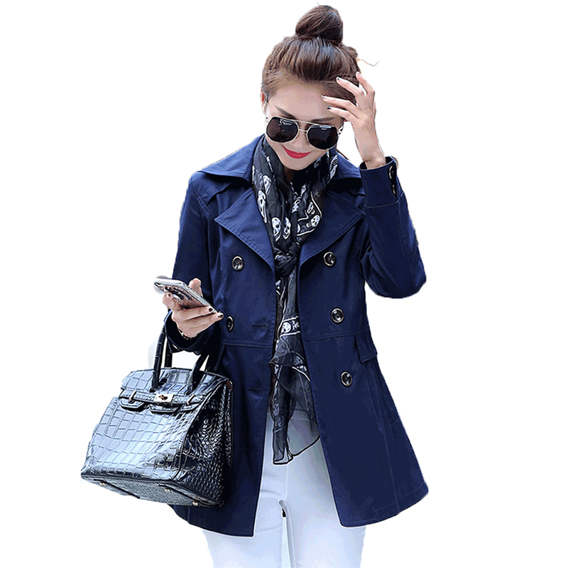 

Women's Trench Coat Spring 2020 New Fashion Slim Coat Female Casual Mid-Long Solid Color Autumn Windbreaker Outerwear 4XL A1699, 901 khaki