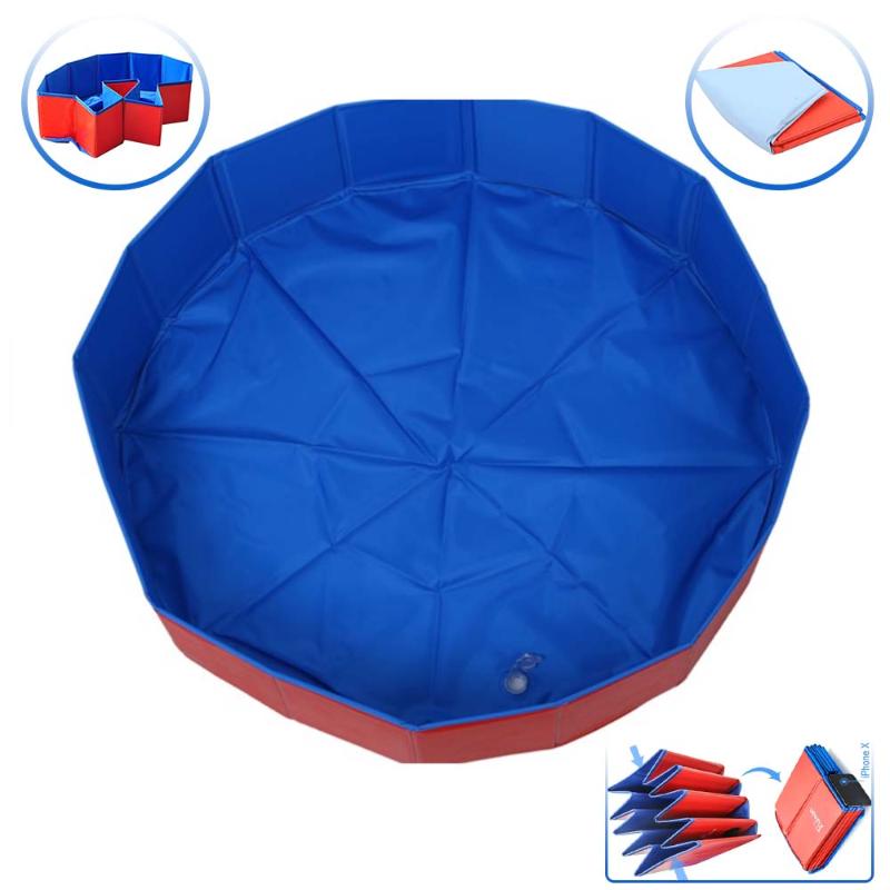 

80*20cm Dog Pool 1pc Foldable Dog Pool Pet Bath Swimming Tub Bathtub Outdoor Indoor Collapsible Bathing for Dogs Cats Kids