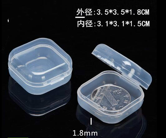 

Earplug Packaging Box Transparent Small Box PP Plastic Fish Hook Jewelry Display Boxes Electronic Components Accessories