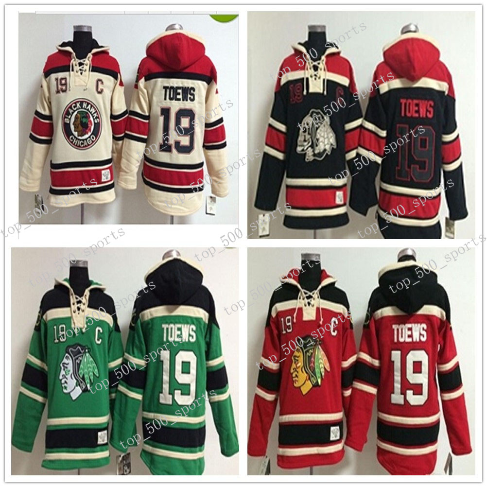 

Top Quality Blackhawks Old Time Hockey Jerseys 19 Jonathan Toews Hoodie Pullover Sweatshirts Winter Jacket Mix Order, Colour 3