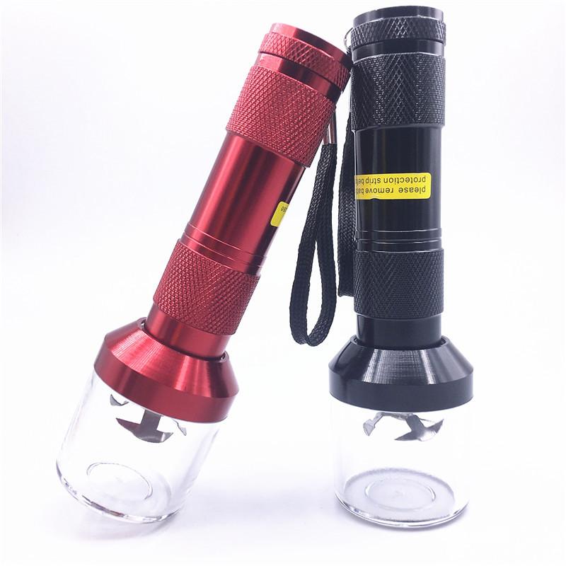 Tabac électrique Grinder Aluminium Métal à main Crusher Herb fumée cigarett outils automatique fumeurs Chopper Grinders