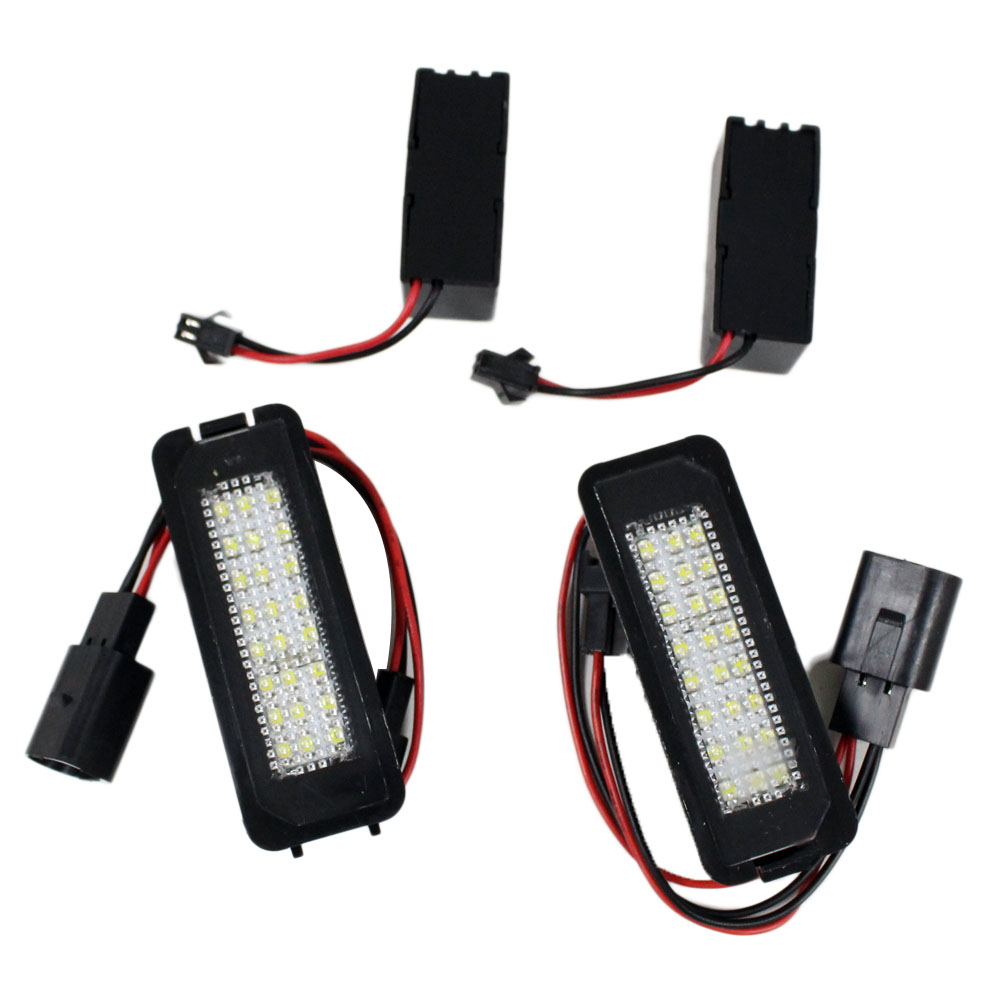 

2X 18 LED Error Free Auto light Number License Plate Light Bulbs Tail Light Fit For VW GTI Golf 4/5/6 Passat Scirocco MK4/5/6 1998-2002