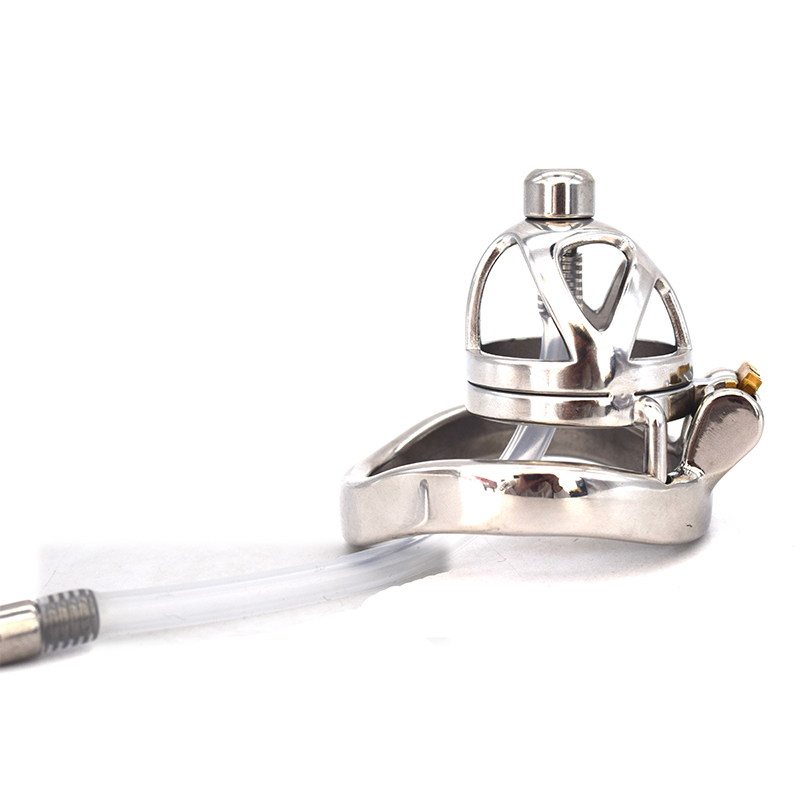 

Male Extra Short Chastity Cage Removable Tube Super Small Stainless Steel Locking Belt Device Hot Selling Sexy Toys DoctorMonalisa CC251-2