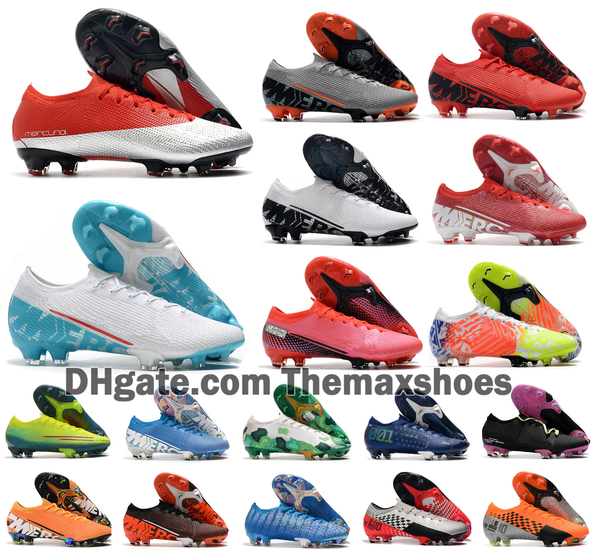 

2021 Men Va pors XIII Elite FG 13 CR7 Ronaldo Neymar NJR Dream Speed 002 Future Lab DNA Women Boys Soccer Football Shoes US 3-11, 1 men & women fg