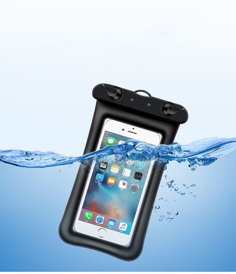 

Floatable Waterproof Phone Pouch Foating Water Proof Cell Phone Case Clear Dry Bag For iPhone XS Max XR X 8 7 Plus Samsung Galaxy, White