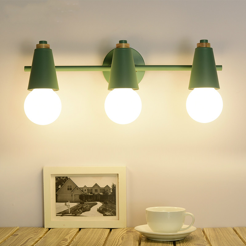 

Nordic minimalist mirror headlight color modern minimalist mirror cabinet wall lamp lamp bathroom LED LB41507