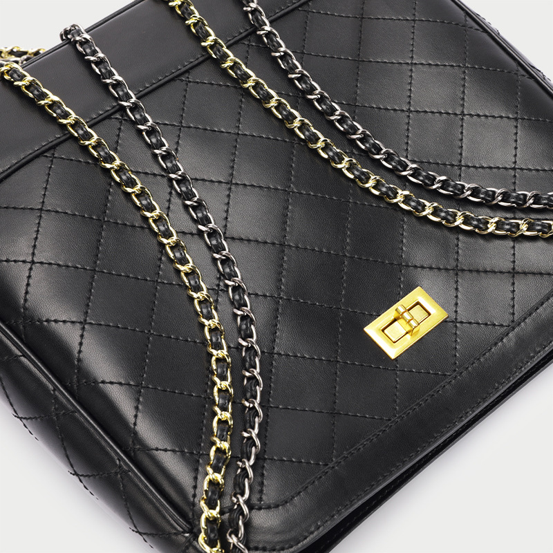 large quilted chain bag