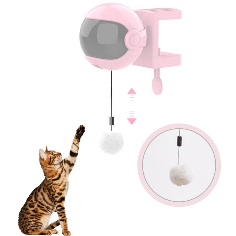 

Electric Pet Cat Toy Ball Cat Interactive Ball Toy Automatic Lifting Teaser for Pet Tree Desktop