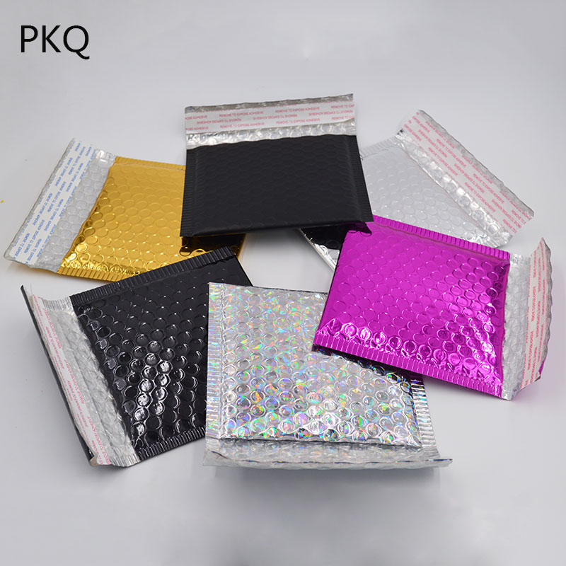 

Black paper Padded Envelopes Gift Bag Bubble Mailing Envelope Bag Small Packaging Shipping Bubble Mailers 15*13cm+4cm