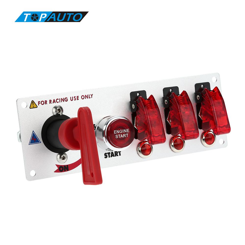 

Freeshiping US CLEARANCE Flip-up Start Ignition Switch Panel Button DIY Car Modification Switch Accessories for Racing Sport Competitive Car